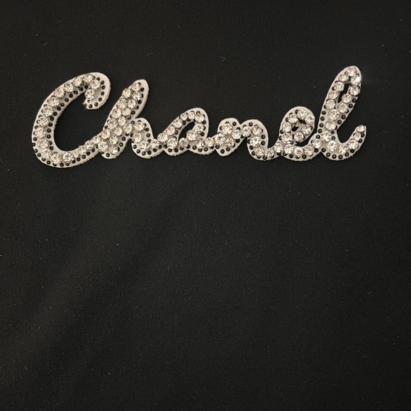 Gorgeous Sparkling Silver Script Patch - Picture 2 of 4